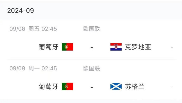 葡萄牙国家队在欧国联小组赛中成为黑马，实现七连胜